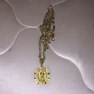 Gold catholic chain